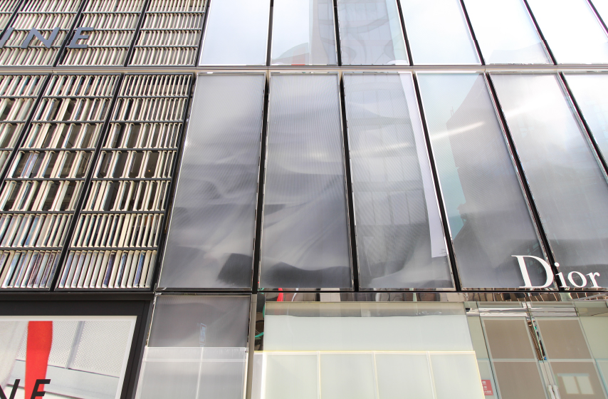 「のれん」フレーム:ステンレス ミラー仕上